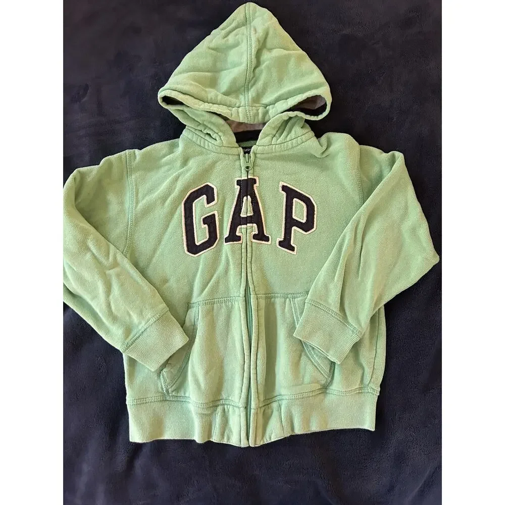 Gap Green Zip Hoodie size 6-7